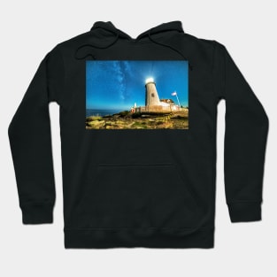 Pemaquid Point Lighthouse Bristol Road Maine Hoodie